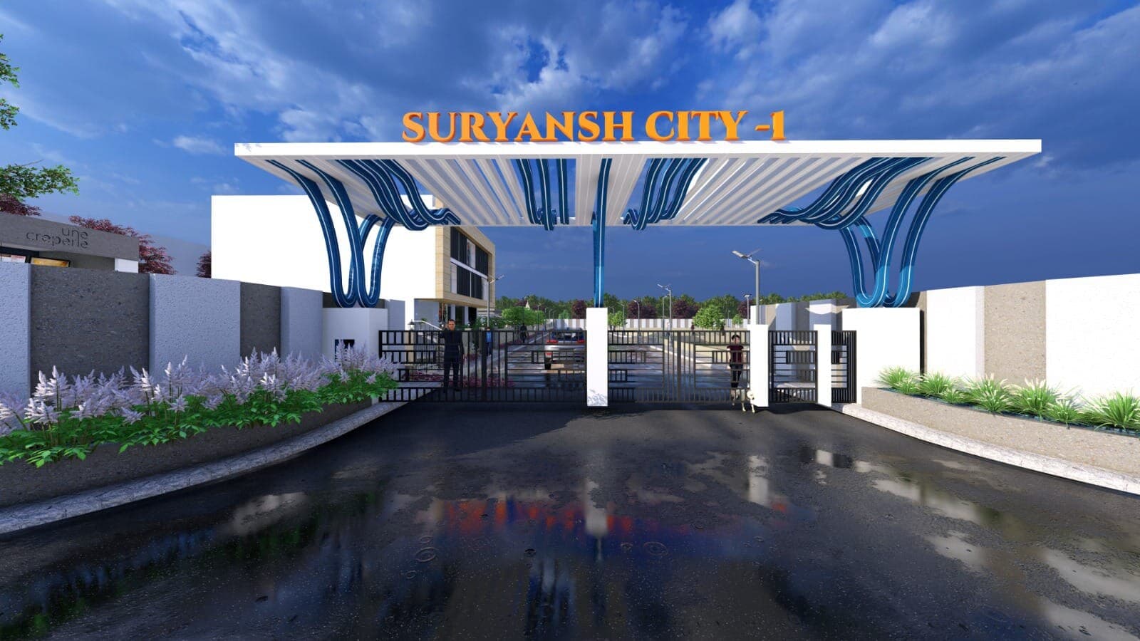 Concept render — main entrance