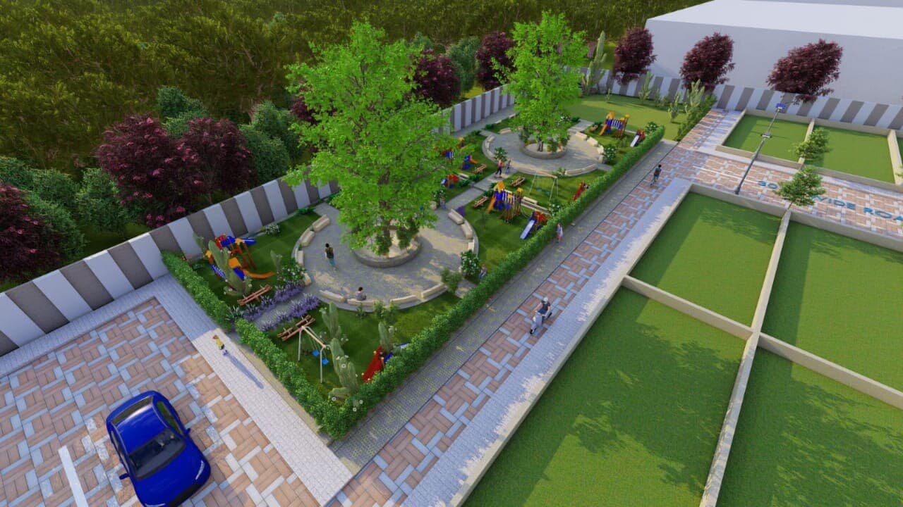 Concept render — children's park