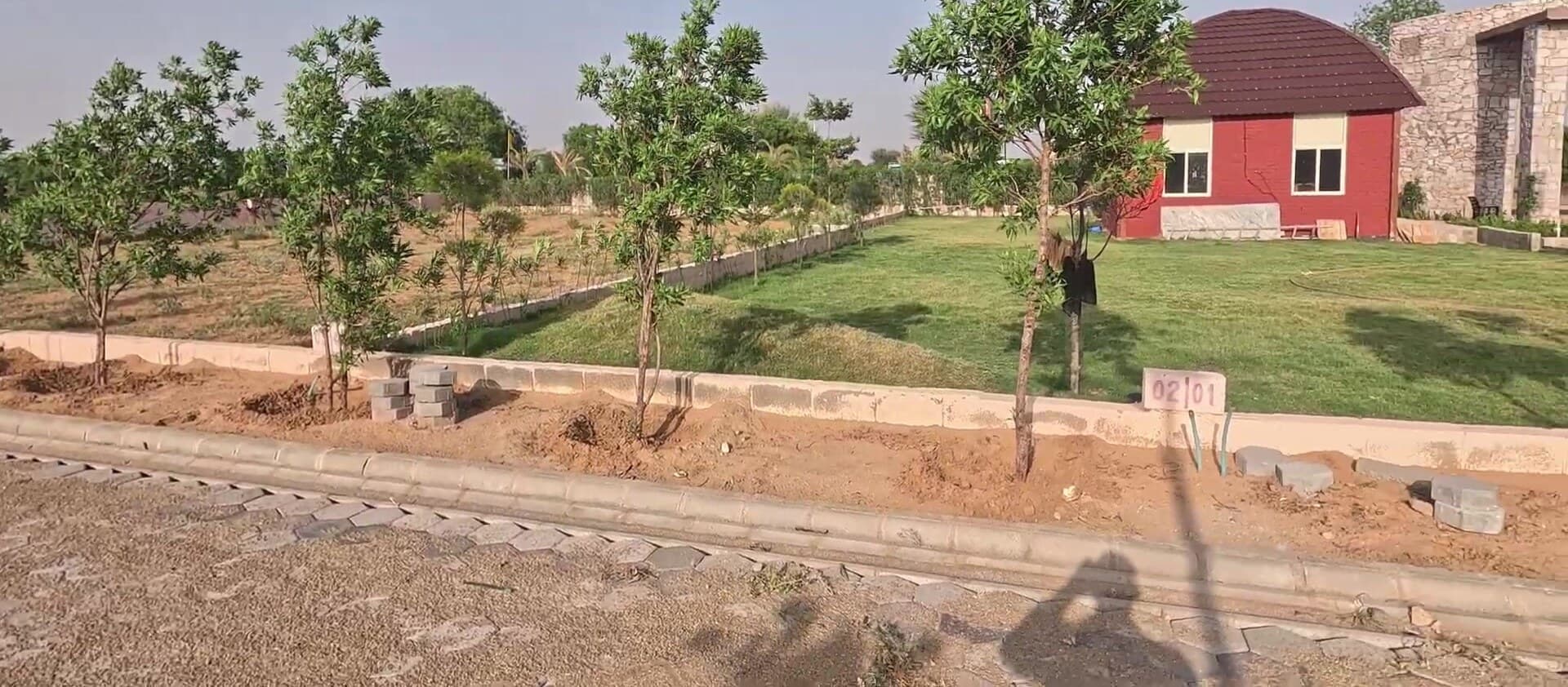 Landscaped plots